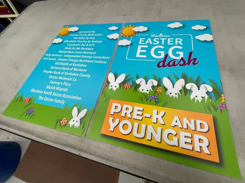 An image of an Easter Egg Dash poster.
